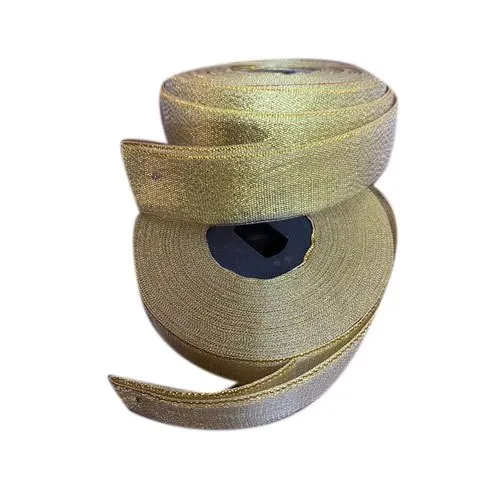 Golden Gota Laces - Premium Fabric, Various Sizes Available, Radiant Golden Color, One-Sided Design | Traditional Indian Artisan Trim for Fashion Enhancements