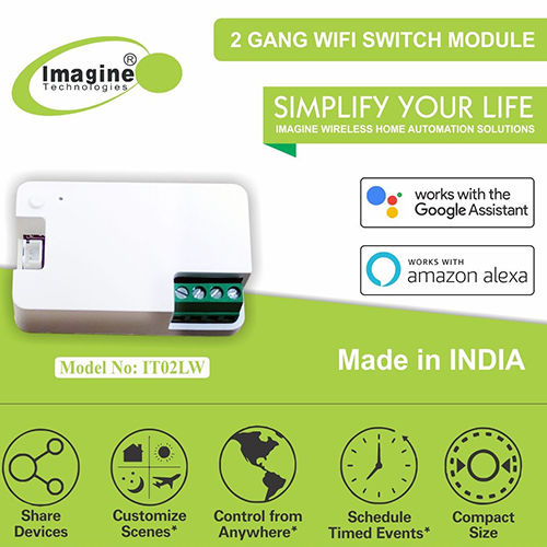 2 Gang Wifi Switch Module