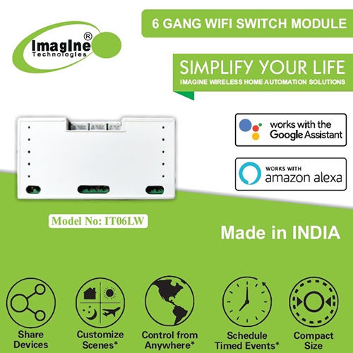 6 Gang Wifi Switch Module