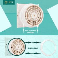Aero 6 Inch Exhaust Fan with Glass Ring