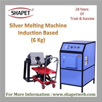 6Kg Silver Induction Based Melting Machine with Tilting