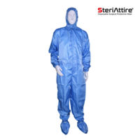 ESD Antistatic Cleanroom Coverall with attached Hood