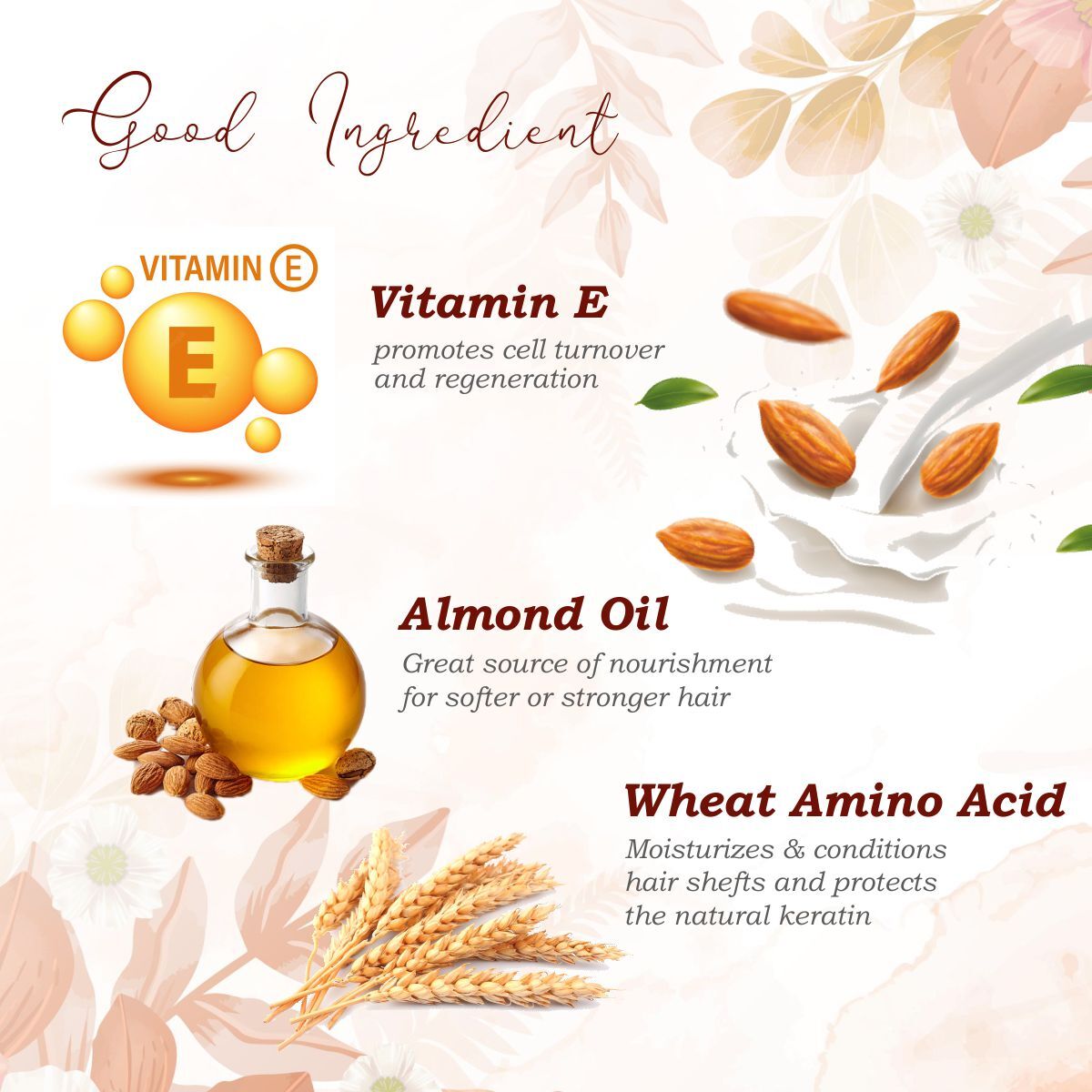 500ml Almond Healthy Hair Shampoo