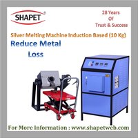 10Kg Silver Induction Based Melting Machine with Tilting
