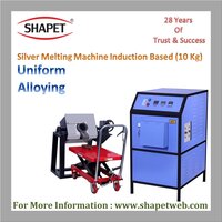10Kg Silver Induction Based Melting Machine with Tilting