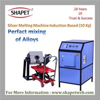 10Kg Silver Induction Based Melting Machine with Tilting