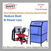 10Kg Silver Induction Based Melting Machine with Tilting
