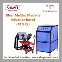 12.5Kg Silver Induction Based Melting Machine with Tilting