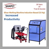 15Kg Silver Induction Based Melting Machine with Tilting