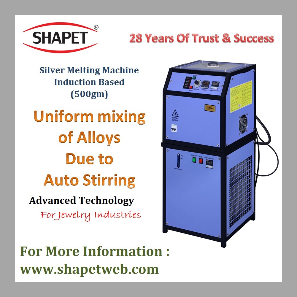 500gm Silver Induction Based Melting Machine