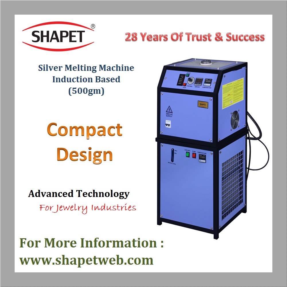 500gm Silver Induction Based Melting Machine