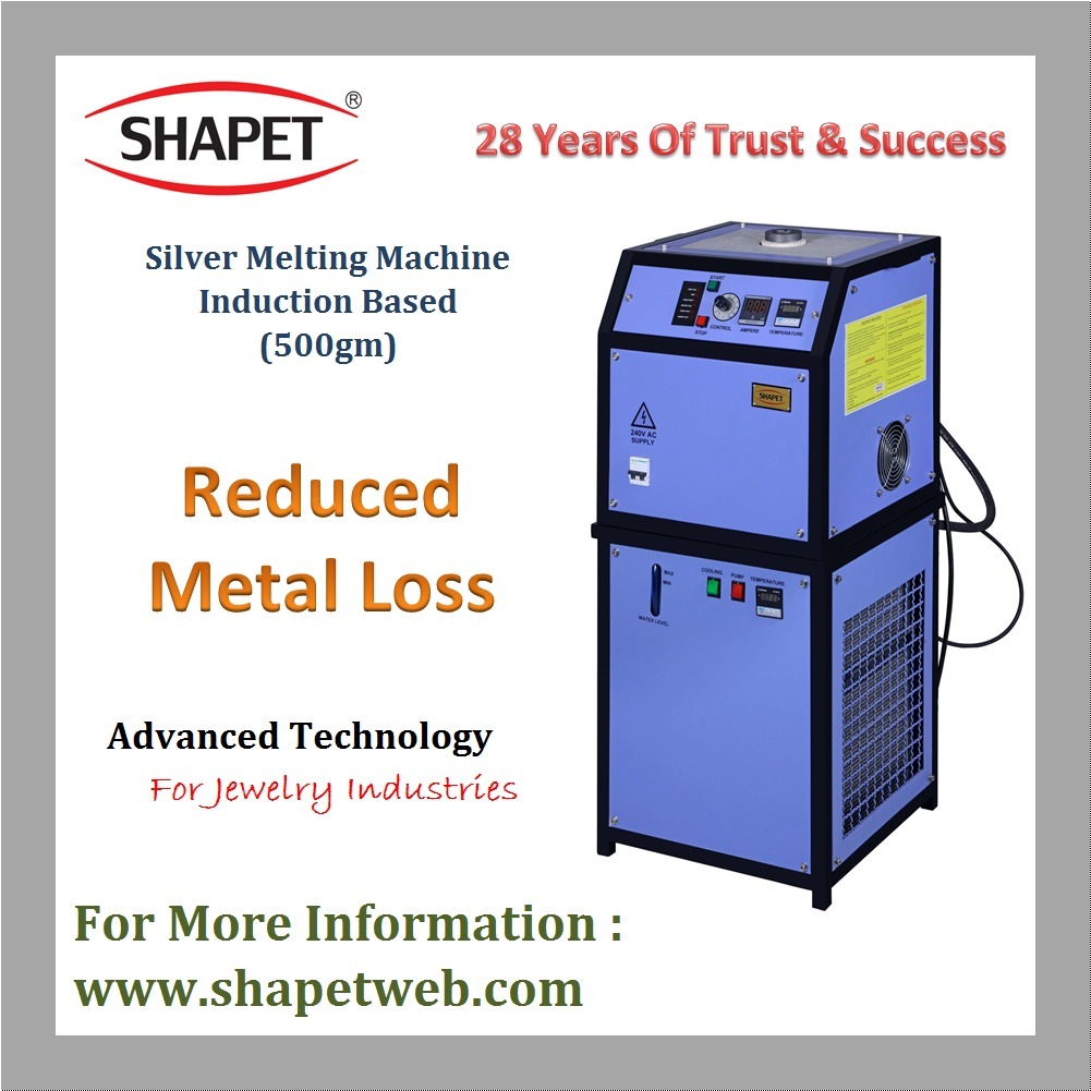 500gm Silver Induction Based Melting Machine