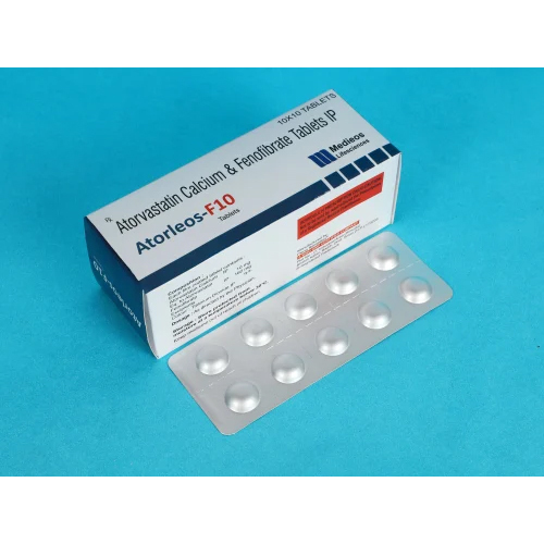 Atorvastatin Calcium 10mg And Fenofibrate 160mg Tablets IP
