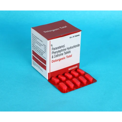 Paracetamol Phenylephrine Hydrochloride And Cetirizine Tablets