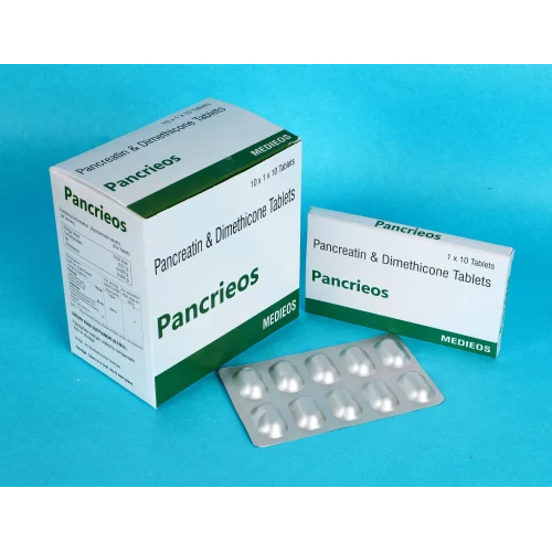 Pancreatin 170mg And Dimethicone 80mg Tablets