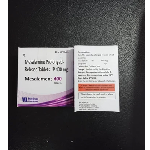 400mg Mesalamine Prolonged Release Tablets IP