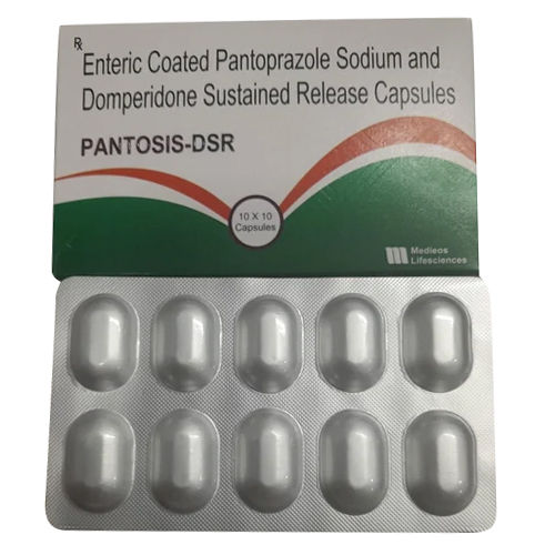 Enteric Coated Pantoprazole Sodium And Domperidone Sustained Release Capsules