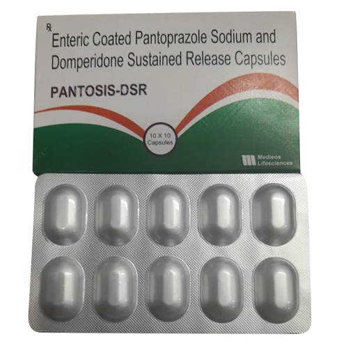 Enteric Coated Pantoprazole Sodium And Domperidone Sustained Release Capsules