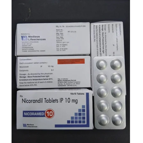 Nicorandil 10mg Tablets IP