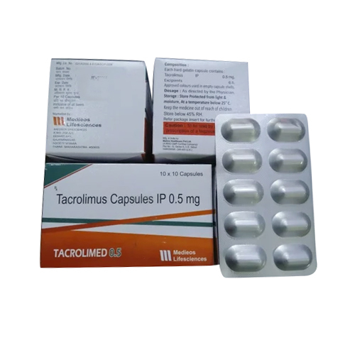 0.5mg Tacrolimus Capsules IP