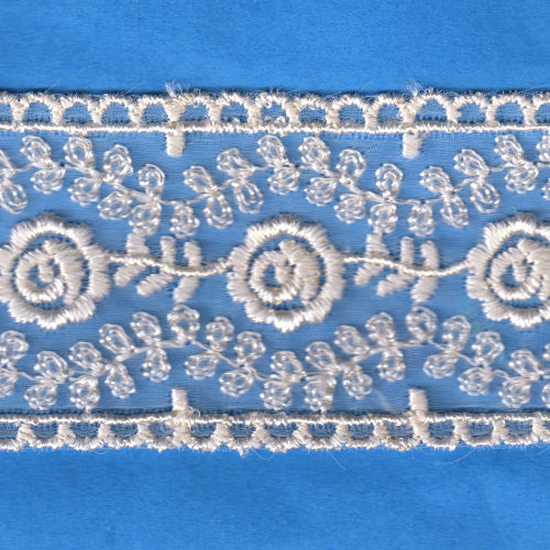 Embroidered Net Embroidery Strip 06-187