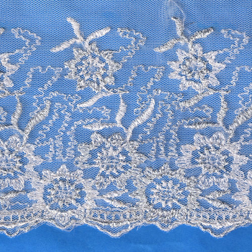 Embroidered Net Embroidery Strip 06-170