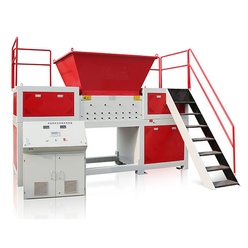 Semi Automatic Double Shaft Shredder Machine