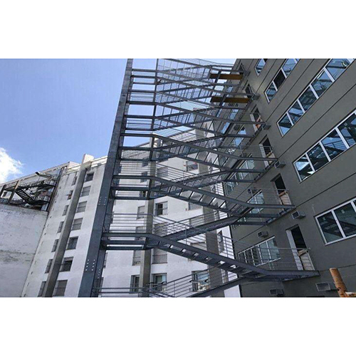 Mild Steel Fire Exit Staircase