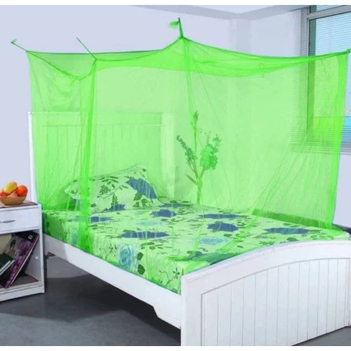 Polyester Mosquito Bed Nets - Full Size | Green Color Durable Polyester Material Doorless Design