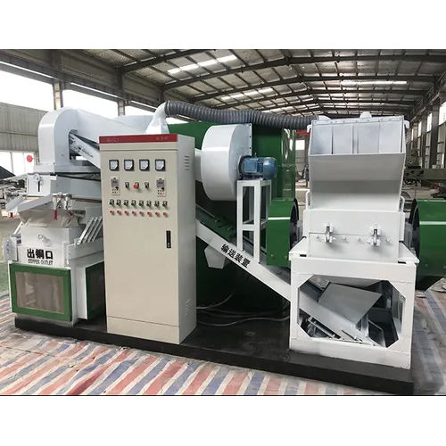 White Industrial Scrap Wire Granulator Machine