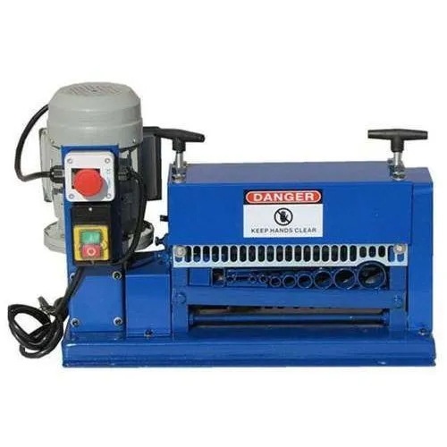 Blue Single Phase Scrap Wire Stripping Machine