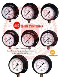 Pressed Steel Pressure Gauge 4 Inch Dial 0 TO 4 Kg