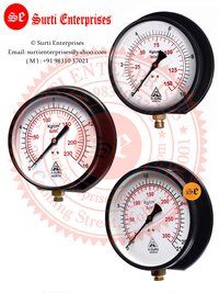 Pressed Steel Pressure Gauge 6 Inch 0-10 Kg