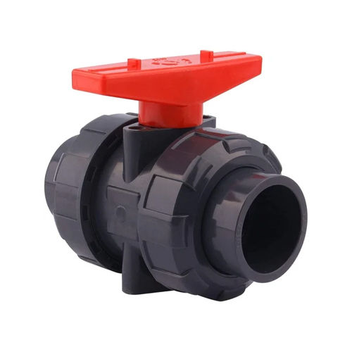 Black-Red Upvc Union Ball Valve