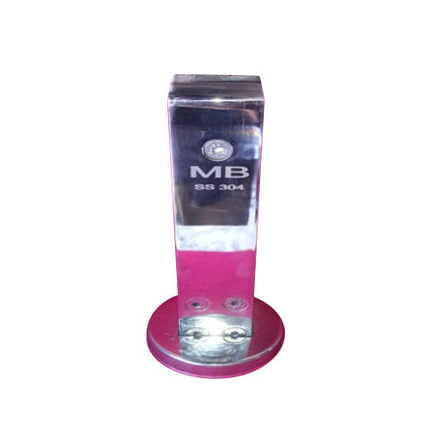 SS 304Q 8 Inch 8 Mm Cross Spigot With Cap And Circle Mirror Polished For Grill Use