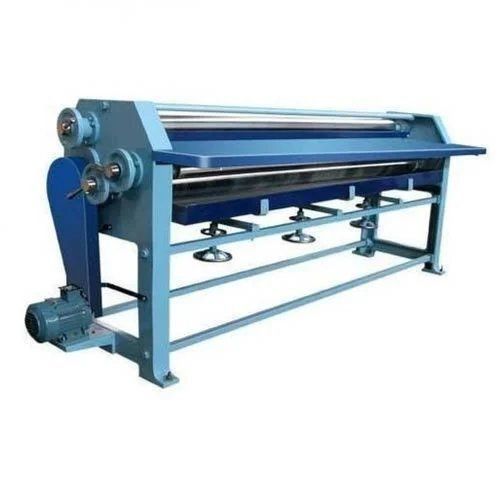 Blue Corrugated Sheets Pasting Machine