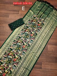 charu printed dola silk saree