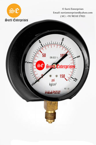 Pressed Steel Pressure Gauge 4Inch 0-10 Kg