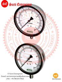 Stainless Steel Pressure Gauge 6 Inch 0-10 Kg