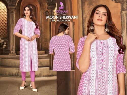 Ladies Sherwani Style Chikan Kurti