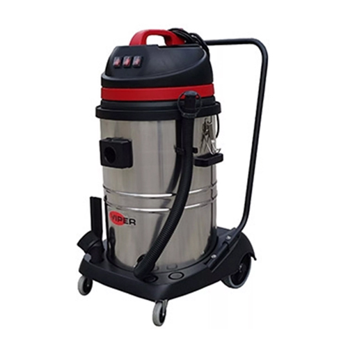 Commercial Heavy Duty Wet And Dry Vacuum Cleaner - Mild Steel, 39 x 40 x 53 cm, 3000W Power | Bagged Design, 60 dB Noise Level, 1 Year Warranty