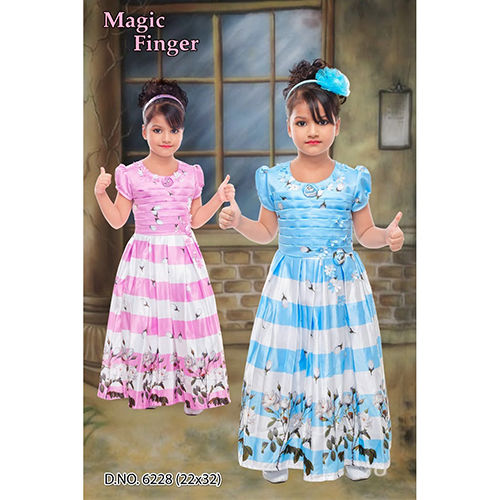 6228 22x32 Kids Finger Long Frock