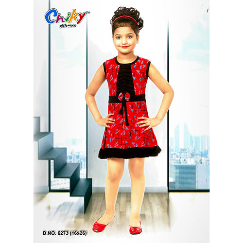 6273 16x26 Kids Red Frock