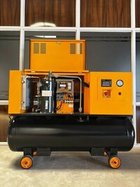 Tank Mounted Screw Air Compressor with inbuilt Air dryer