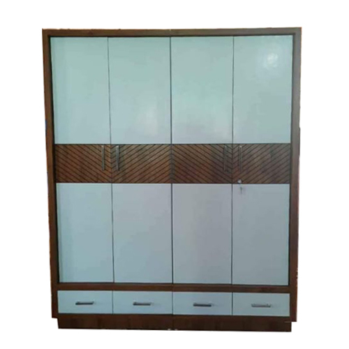 Burma Teak Finish 4 Door Wardrobe