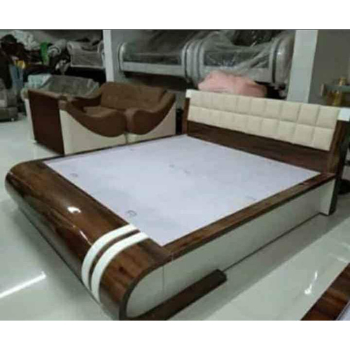 Ivory Square Round Shap Queen Size Bed