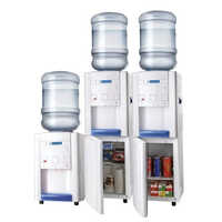 Blue Star Water Dispenser - Plastic Material, 220-240v Voltage, White Color | Hot And Cold Options, Warranty Included