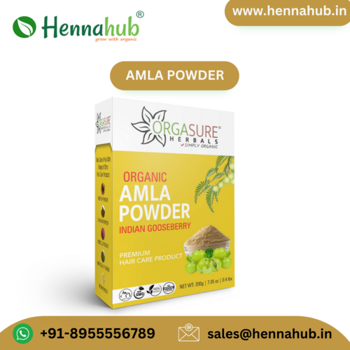 Orgasure Amla Dry Powder 200gm box pack Natural and Organic Premium Quality for Sale at Low Price from Bulk Supplier from india