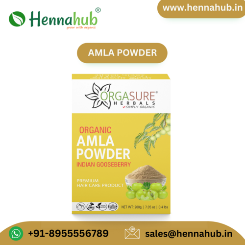 Top Indian wholesaler Orgasure Gooseberry Powder Amla Powder For Ayurvedic Medicine 200gm Box Pack