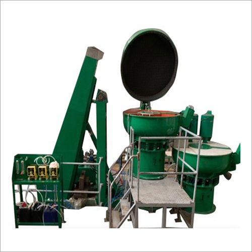 Green Fully Automatic Vibratory Polishing Machine